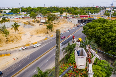 ETED desvía línea para facilitar trabajos de ampliación Autopista Duarte